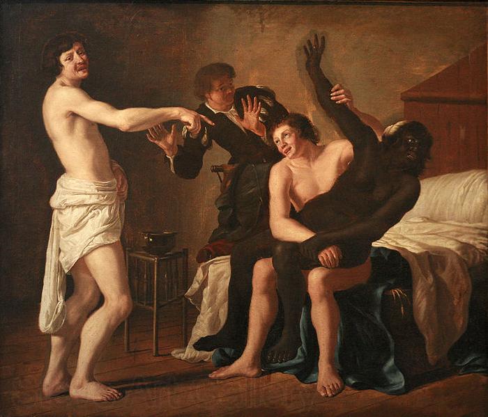 GRAMATICA, Antiveduto Rape of the negro girl Germany oil painting art